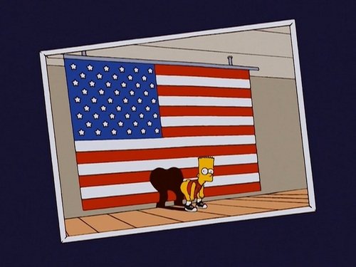The Simpsons S15E21 - Bart-Mangled Banner